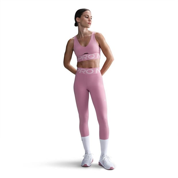Elemental Pink - Nike - Women's Indy Plunge Non Wired Medium Impact Sports Bra