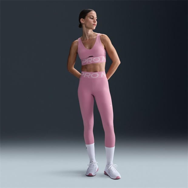 Elemental Pink - Nike - Women's Indy Plunge Non Wired Medium Impact Sports Bra