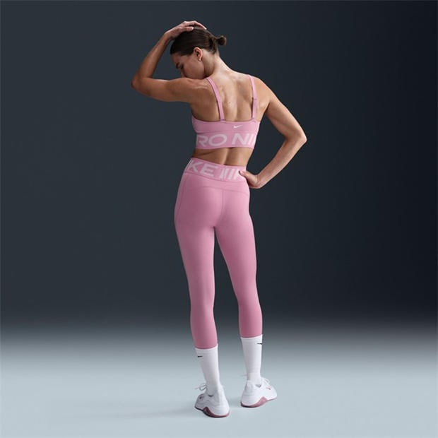 Elemental Pink - Nike - Women's Indy Plunge Non Wired Medium Impact Sports Bra