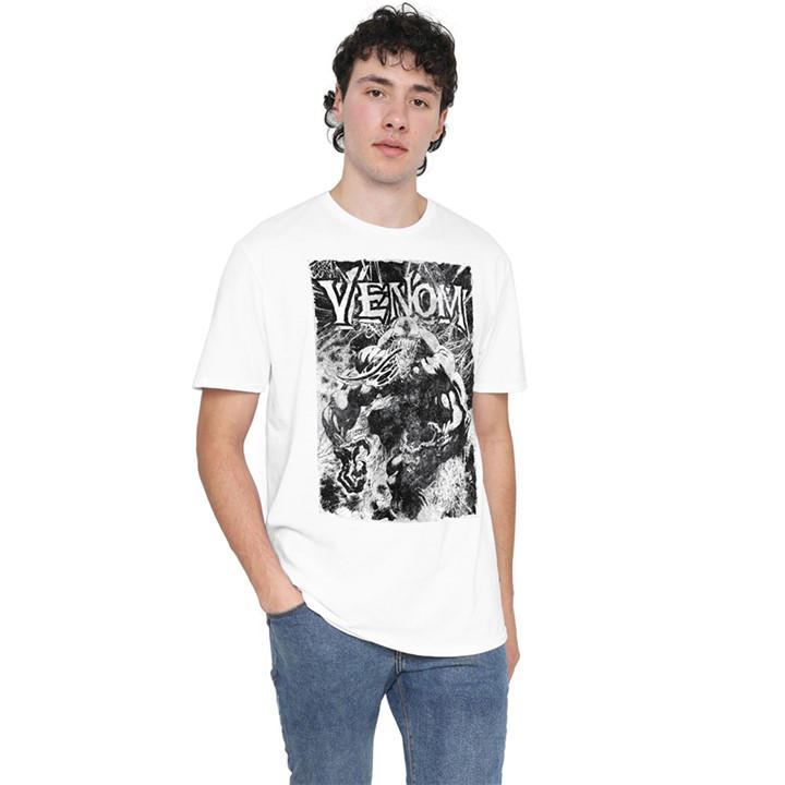 Marvel Men's White Venom Web Cotton T-Shirt in Size 2XL, Sports Direct