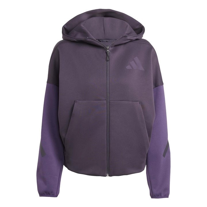 Adidas Women's Purple W Z.n.e. Fz C in Size XS, Sports Direct