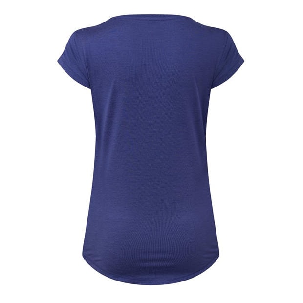 Blue Crystal - Puma - Women's Cloudspun Heather Short Sleeve Performance Gym Top