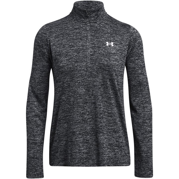 Under Armour Women's Grey Tech Half Zip Top in Size 12, Sports Direct