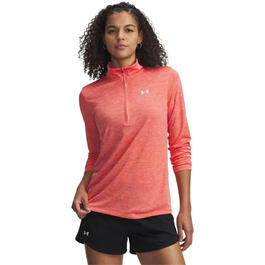 CBUK Women's All-Star Printed Half Zip Overknit – French Terry, Moisture Wicking, Comfortable Layering Top