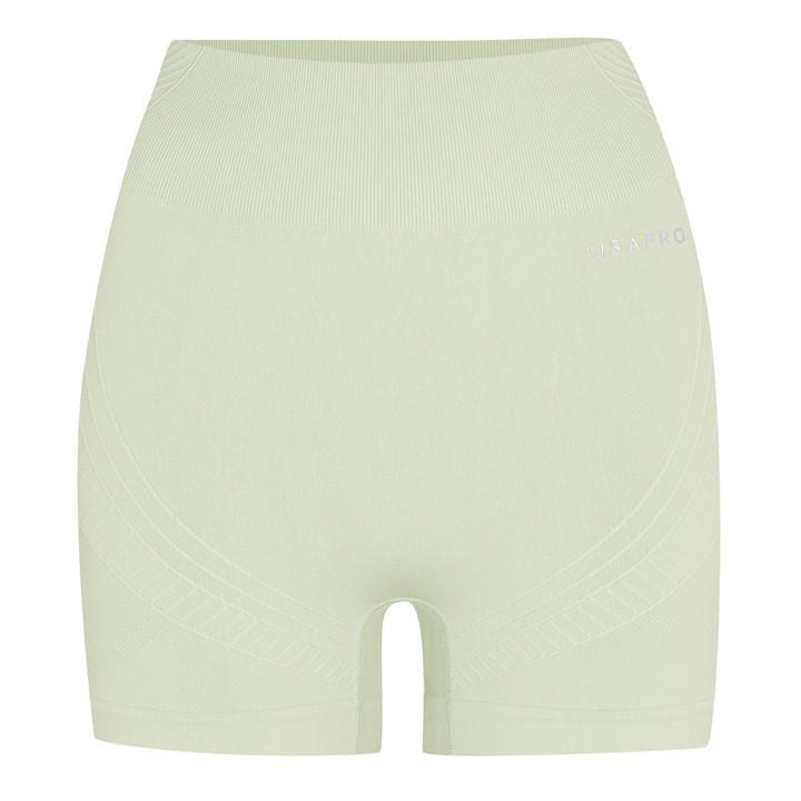 Usa Pro Women's Green Usap Seamless 3 Inch Shorts in Size 10, Sports Direct