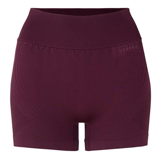 Dark Cherry - USA Pro - Seamless 3 Inch Shorts Womens