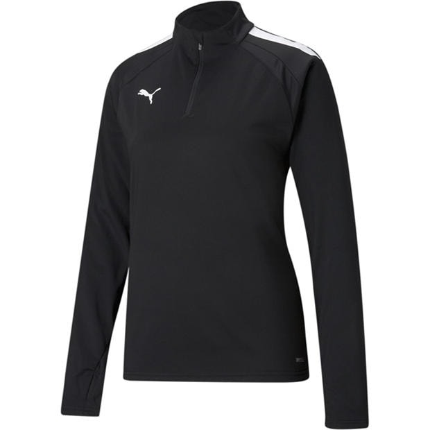 Black White - Puma - Puma Teamliga 1/4 Zip Top W Drill Womens
