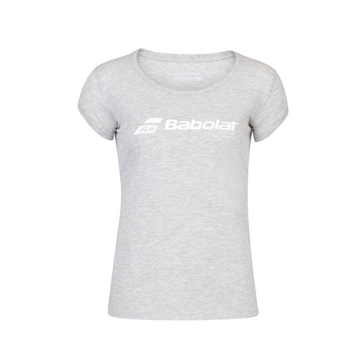 Babolat Women's Grey Short-Sleeve Performance Gym Top in Size 10, Sports Direct