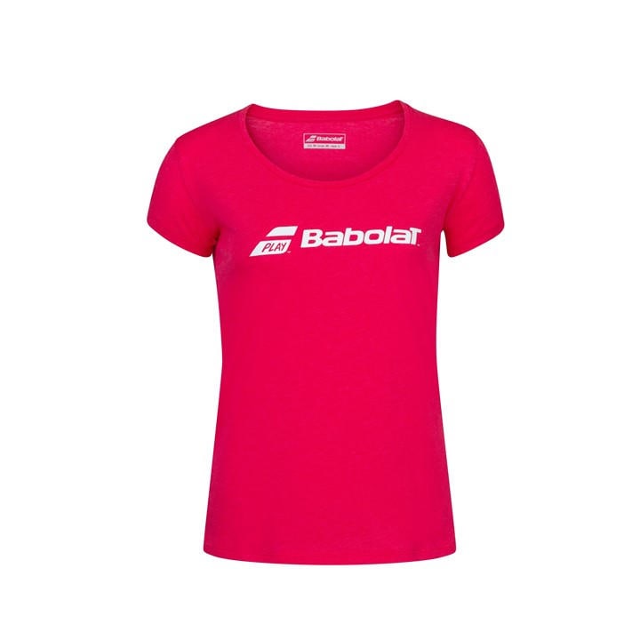 Babolat Women's Red Short-Sleeve Performance Gym Top in Size 10, Sports Direct