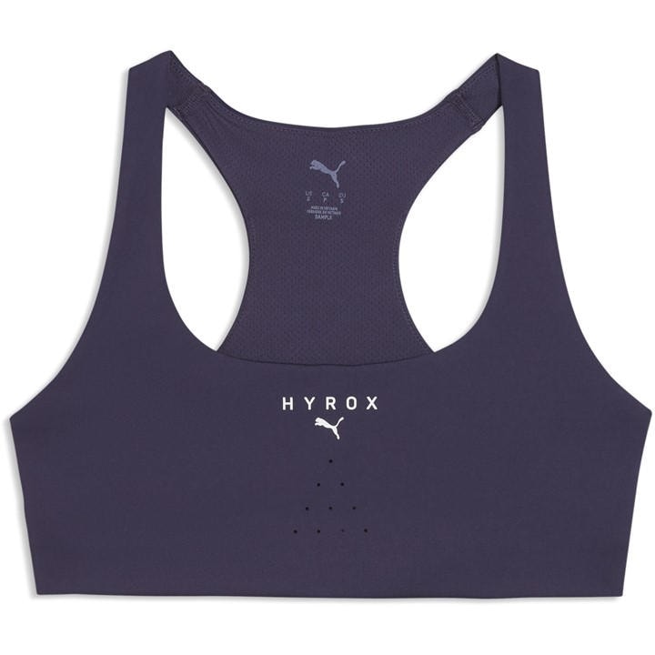 Puma Women's Purple Hyrox Tech Hyrox Non Wired Medium Impact Sports Bra in Size 16, Sports Direct