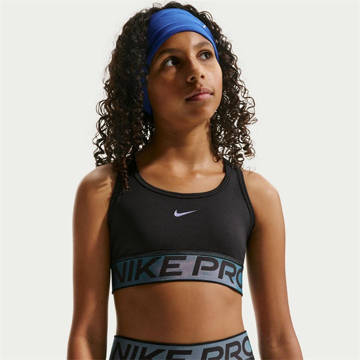 Nike Girls Black Pro S Bra Jn54 in Size 6, Sports Direct
