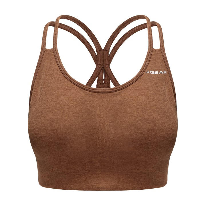 La Gear Women's Brown Seamless Bra in Size 14, Sports Direct