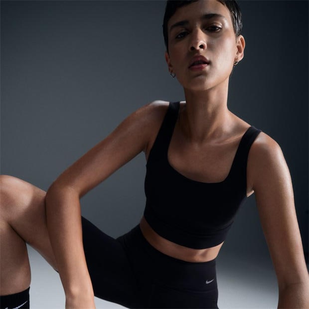 Black/Sail - Nike - Women's Non Wired Medium Impact Sports Bra