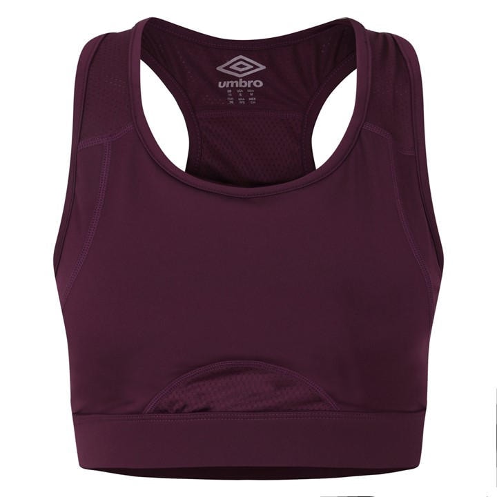 Umbro Women's  Medium Impact Sports Bra in Size 8, Sports Direct