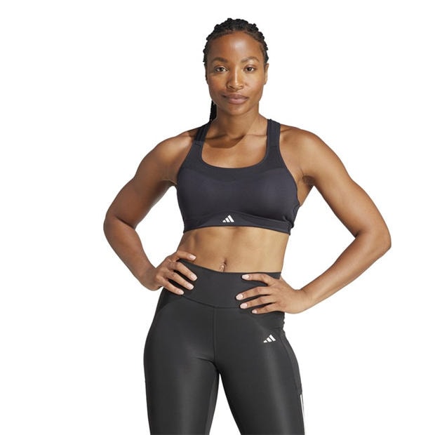 Black - adidas - TLRD Impact Training Womens High Support Sports Bra