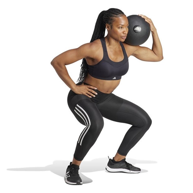 Black - adidas - TLRD Impact Training Womens High Support Sports Bra