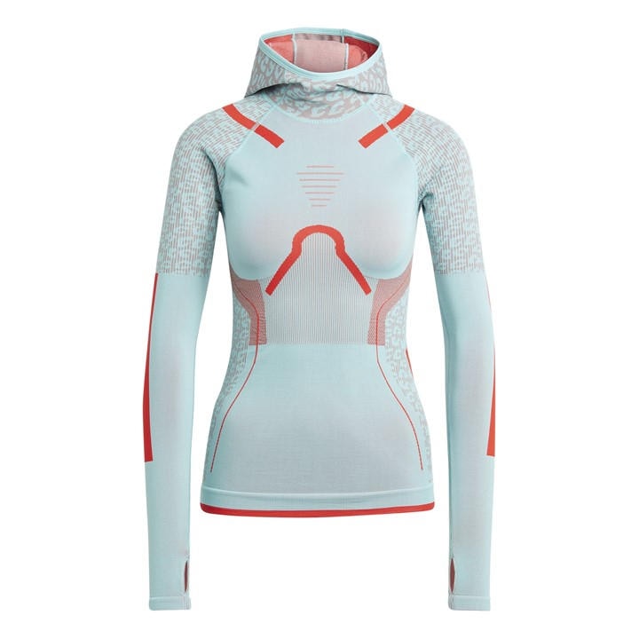 Adidas Women's Green Long Sleeve Performance Hoodie in Size M, Sports Direct