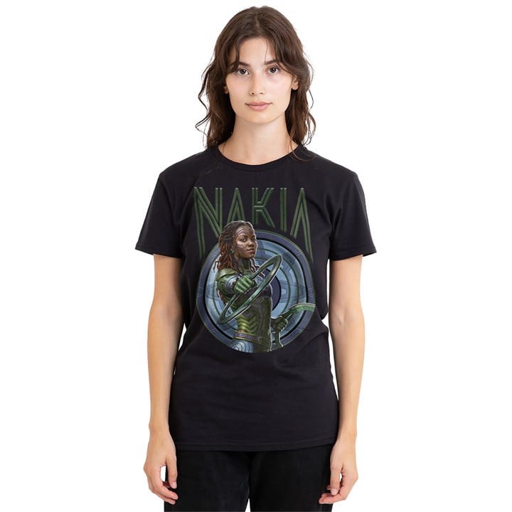 Marvel Women's Black Panther: Wakanda Forever Nakia T-Shirt Blac in Size M, Sports Direct