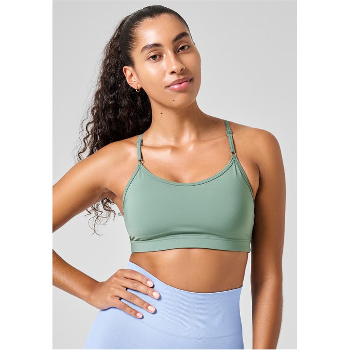 Casall Women's Green Strap Low Impact Sports Bra in Size 8, Sports Direct