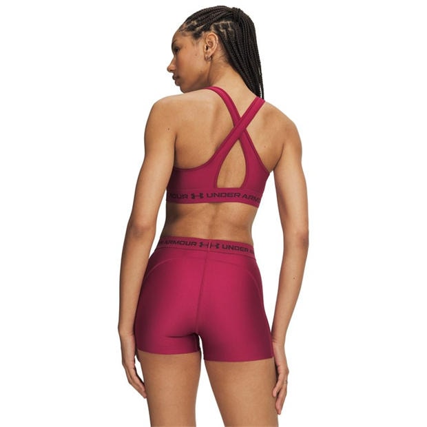 Claret - Under Armour - Women's Crossback Medium Impact Sports Bra