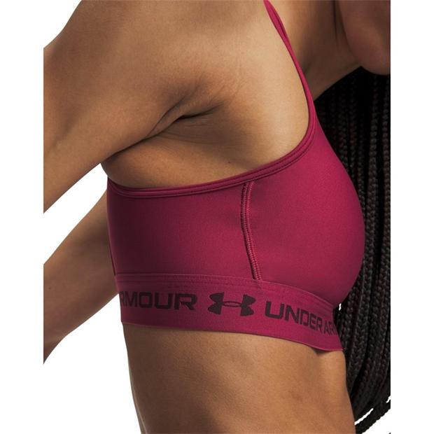 Claret - Under Armour - Women's Crossback Medium Impact Sports Bra