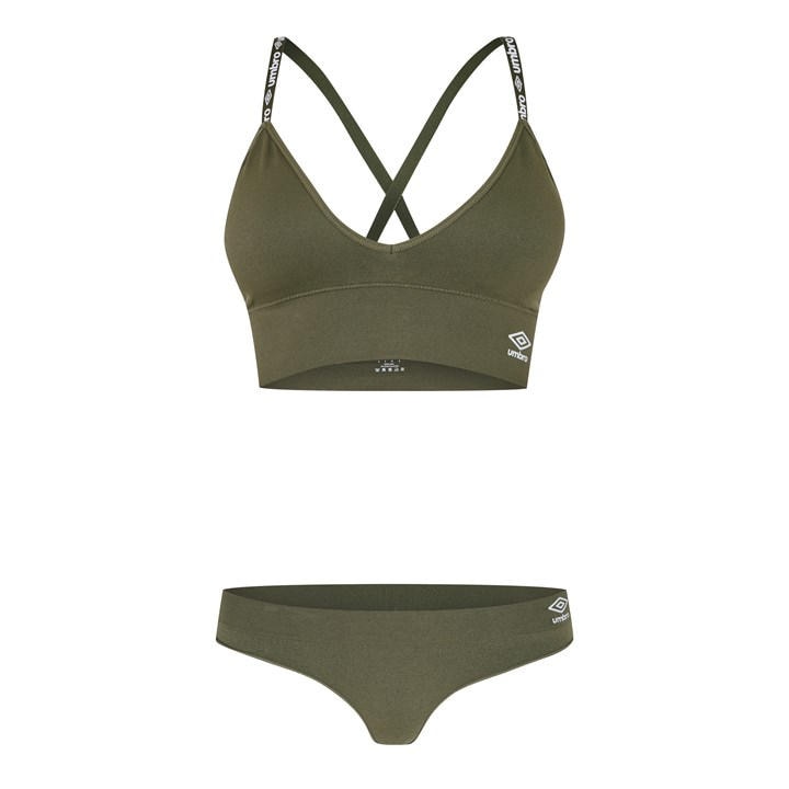 Umbro Women's Beige Lucy Medium Impact Sports Bra in Size 12, Sports Direct
