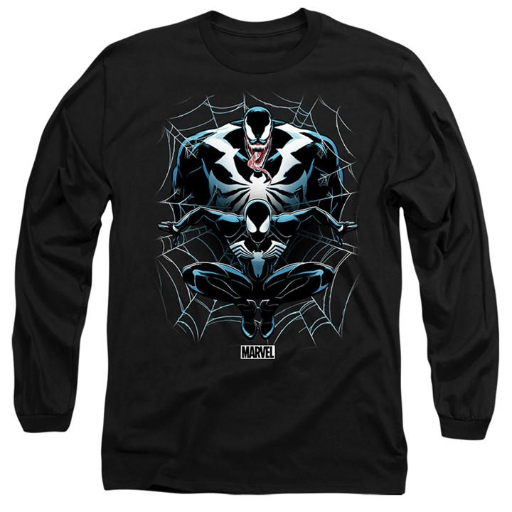 Marvel Men's Black Spiderman 2 Gamerverse Venom Shadow Long Sleeve T in Size M, Sports Direct
