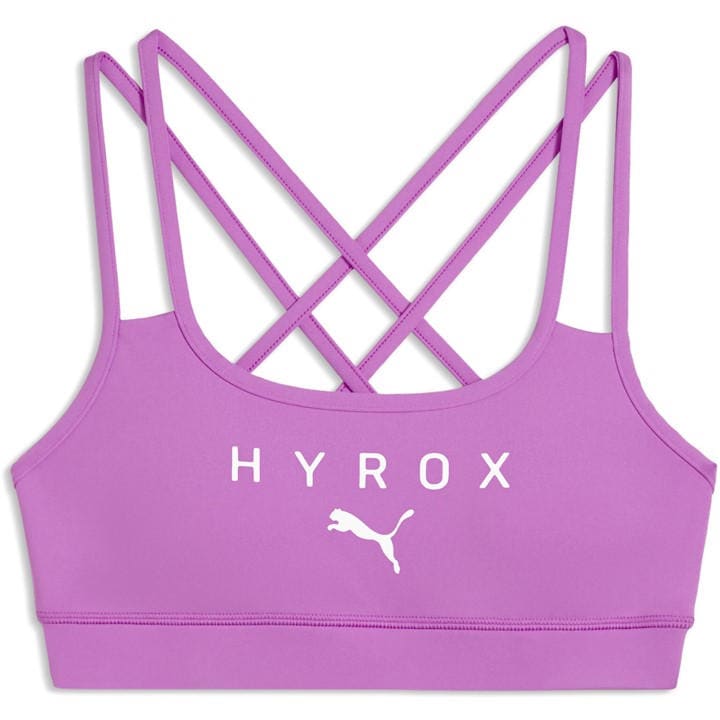 Puma Women's Pink Hyrox Move Strappy Bra in Size 14, Sports Direct