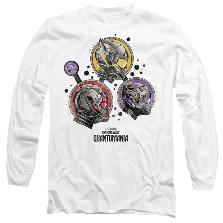 Marvel Men's White Antman Quantum Heroes Long Sleeve T-Shirt in Size 2XL, Sports Direct