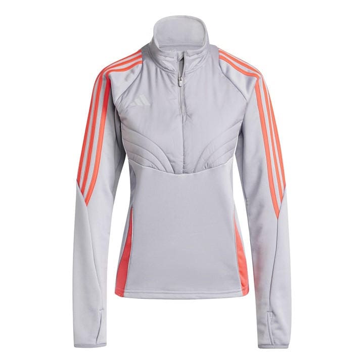 Adidas Women's Grey Tiro Winter Tracksuit Top in Size XS, Sports Direct