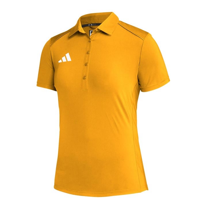 Adidas Women's Yellow Short Sleeve Performance Polo Shirt in Size 2XL, Sports Direct