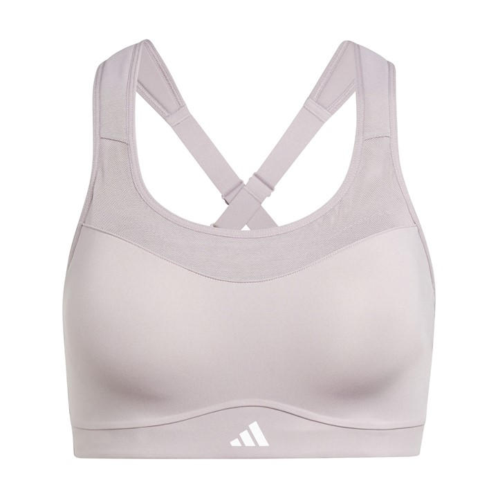 Adidas Women's Purple Medium Impact Sports Bra in Size XS C-D, Sports Direct