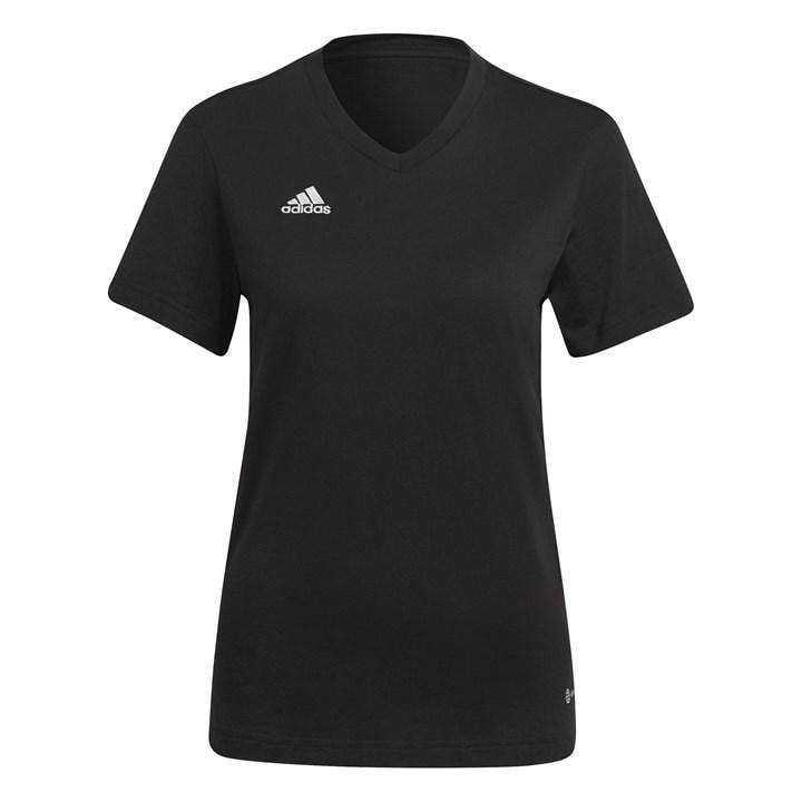 Adidas Women's Black Ent22 T Shirt in Size XS, Sports Direct