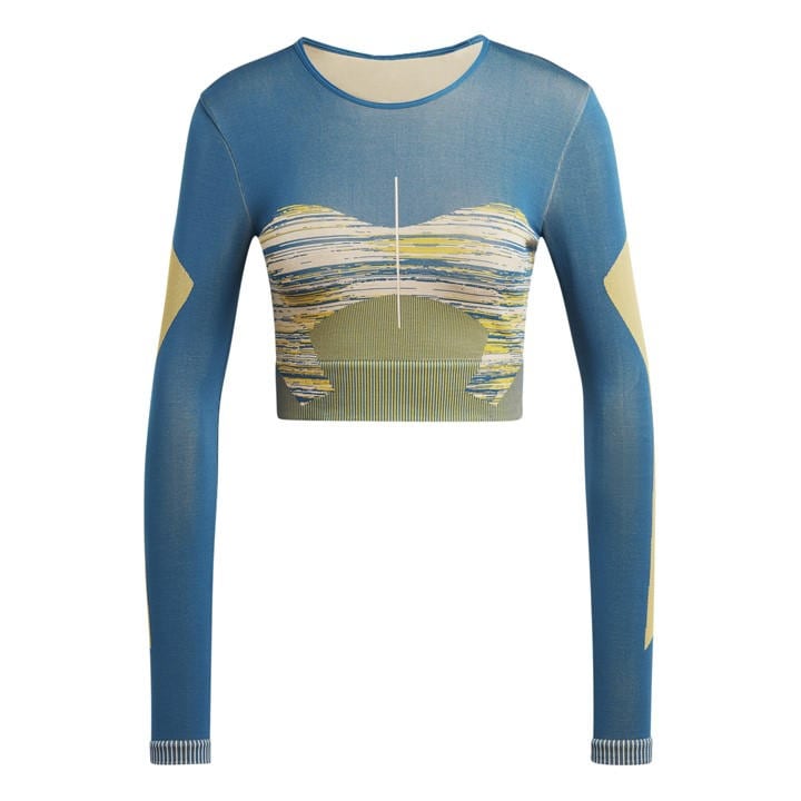 Adidas Women's Green Long Sleeve Performance Gym Top in Size M, Sports Direct