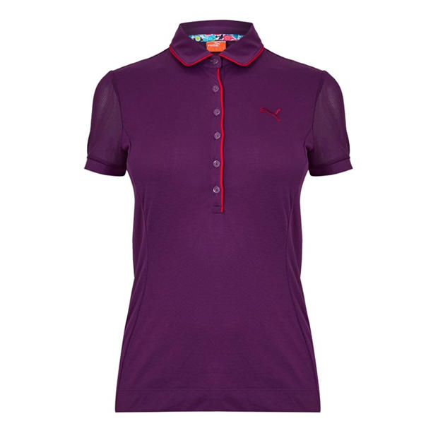 Purple - Puma - (14) Golf Novely Sleeve Polo Womens