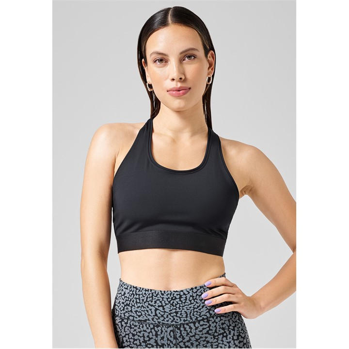 Casall Women's Black Medium Impact Sports Bra in Size 16, Sports Direct