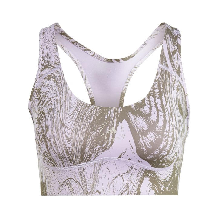 Adidas Women's Purple Medium Impact Sports Bra in Size 2XS D, Sports Direct