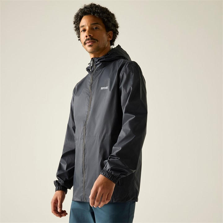 Regatta Men's Grey Pack It Iii Waterproof Jacket, Sports Direct