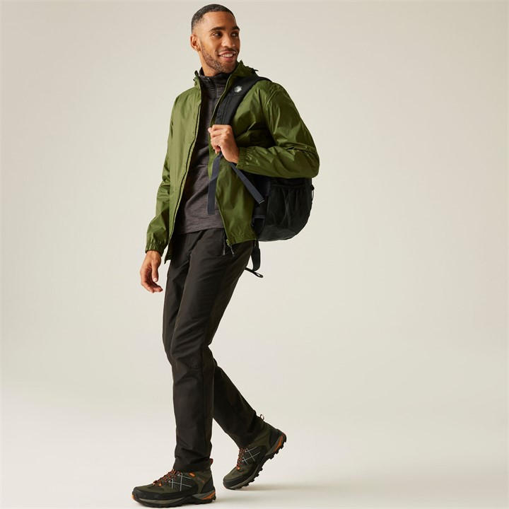 Regatta Men's Green Pack It Iii Waterproof Jacket in Size 3XL, Sports Direct