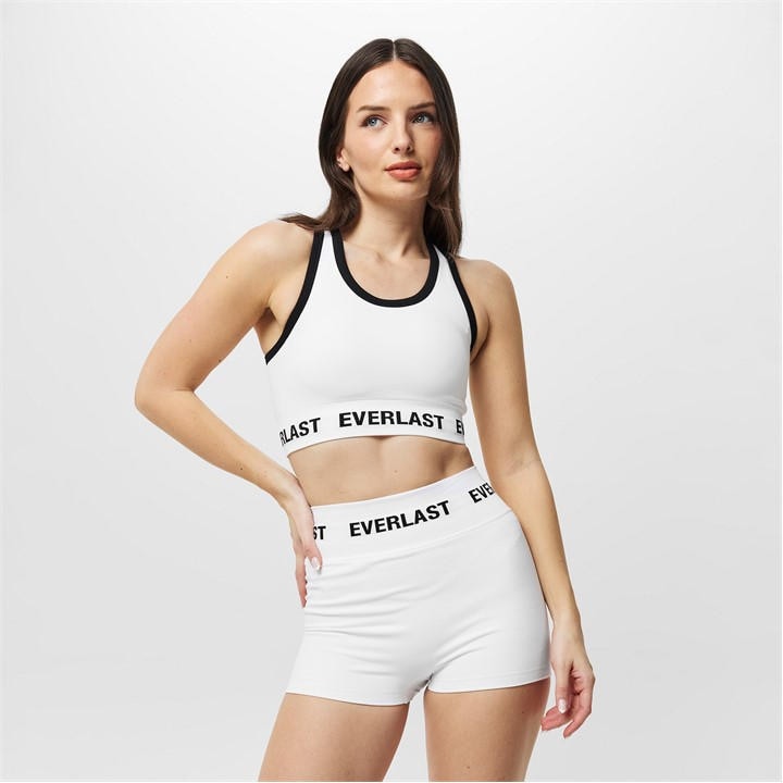 Everlast Women's White Low Impact Sports Bra in Size 16, Sports Direct