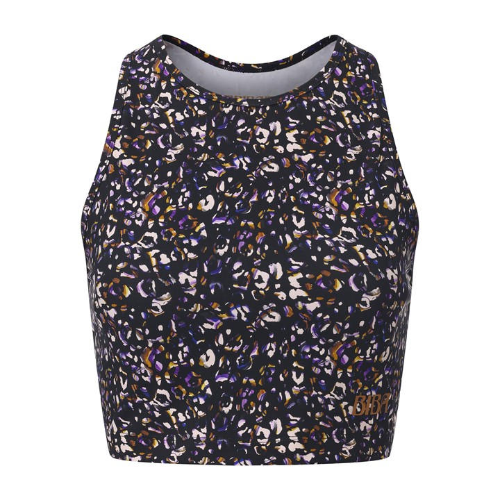 Biba Women's Black Move Tank Scoop Cropped Performance Gym Vest in Size 10, Sports Direct