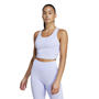 Violet Tone - adidas - All Me Medium-Support Long Line Bra Tank Top Womens