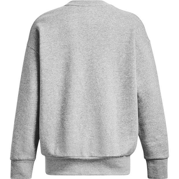 Grey - Under Armour - Under Armour Ua Icon Fleece Os Crew Sweatshirt Womens