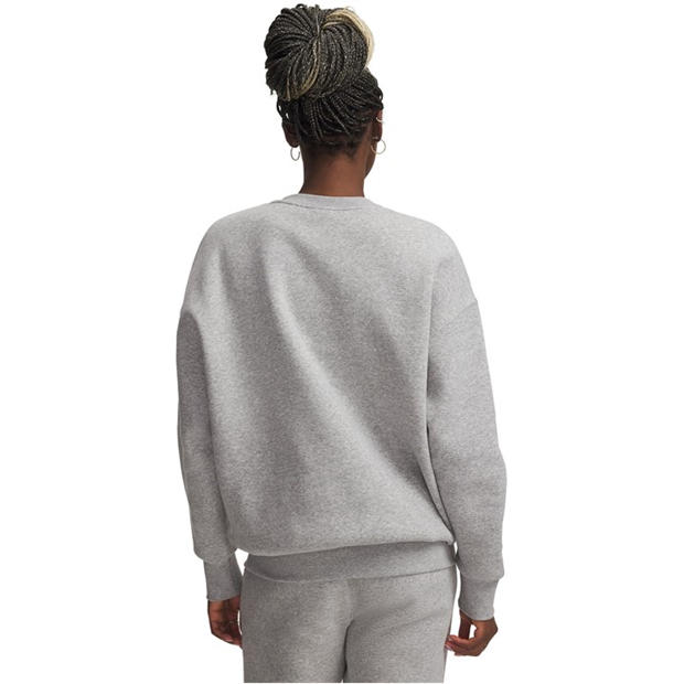 Grey - Under Armour - Under Armour Ua Icon Fleece Os Crew Sweatshirt Womens