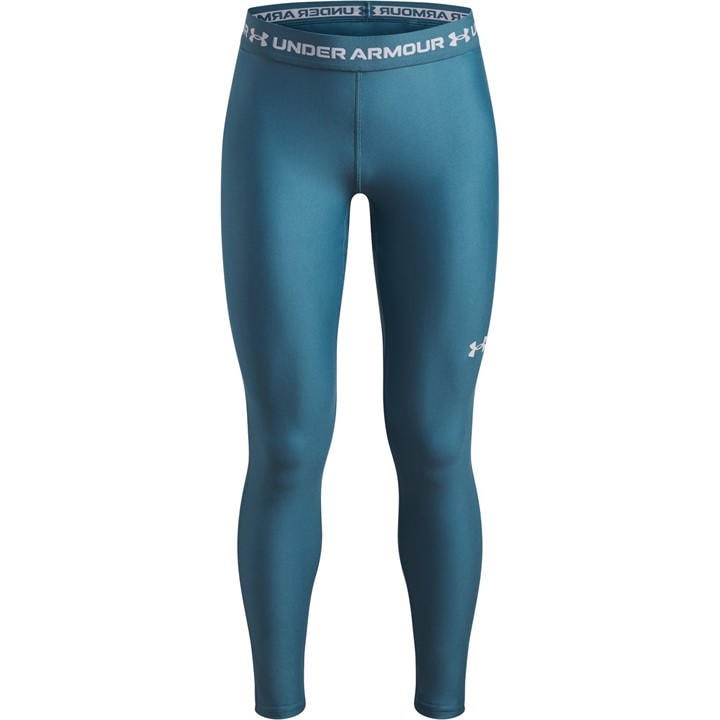 Under Armour Girls Blue Kids Heatgear® Performance Gym Leggings in Size L, Sports Direct
