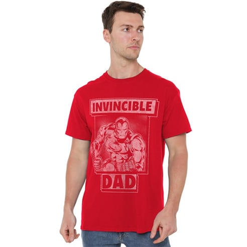 Iron Man - Iron Man FatherS Day Invincible Dad Mens T-Shirt