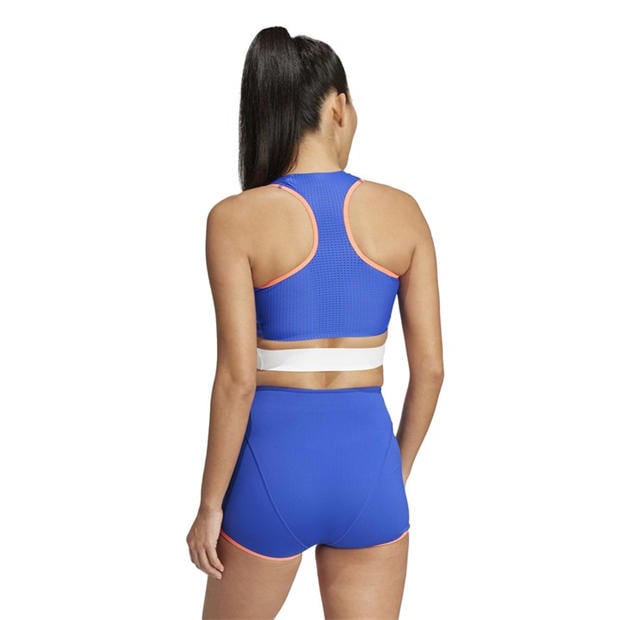 Semi Lucid Blue - adidas - adidas Team F Crop W Gym Vest Womens