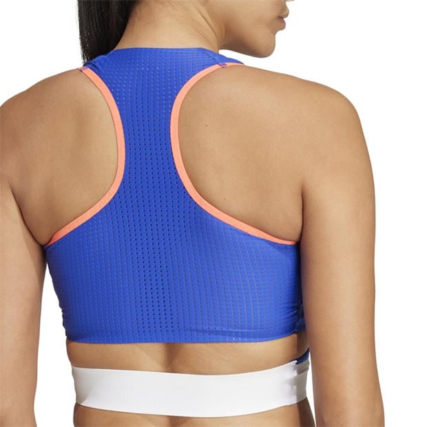 Semi Lucid Blue - adidas - adidas Team F Crop W Gym Vest Womens