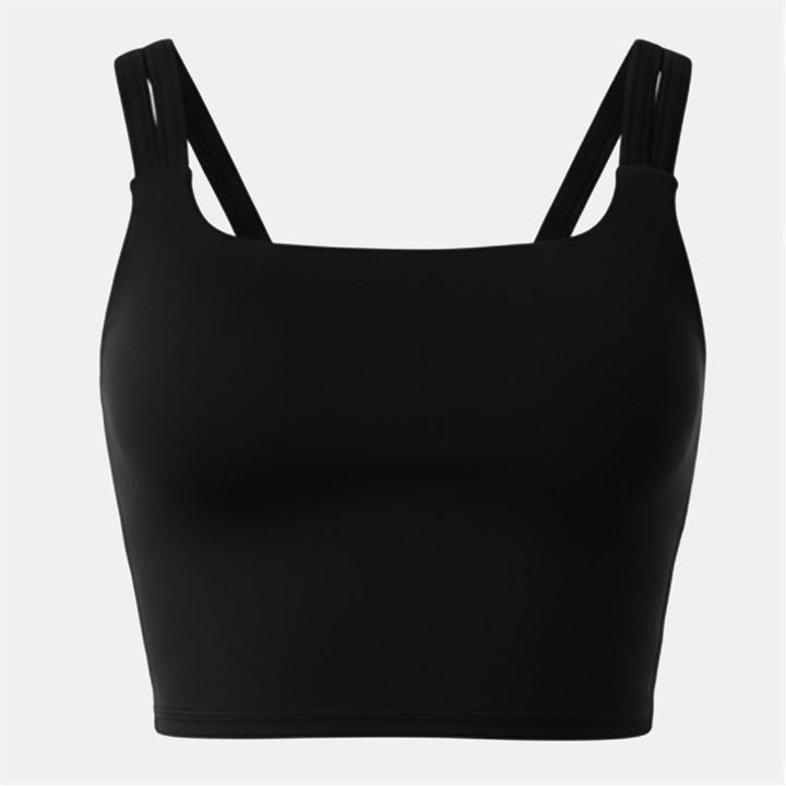 Usa Pro Women's Black Strappy Performance Gym Vest in Size 8, Sports Direct