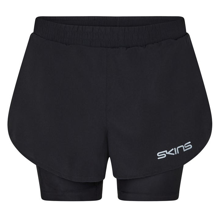 Skins Women's Black Superpose Performance Gym Shorts in Size 8, Sports Direct
